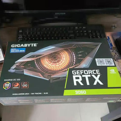 Tres JUEGO gráfico OC 12G GDDR6 de NVIDIA Gigabyte RTX 3060 de las tarjetas de vídeo de las fans